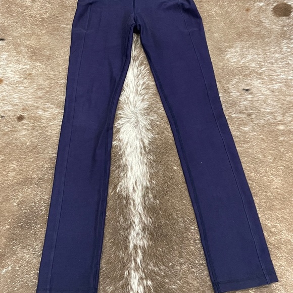 Lululemon Leggings Waist Straight Inseam Navy Blue Size 4 - Picture 2 of 9